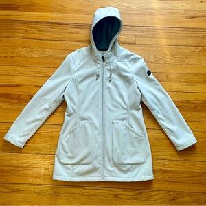 Calvin Klein - Hooded Stretch Water-Resistant Softshell Raincoat